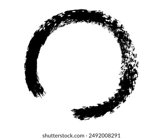 chalked circle frame grunge oval brush. underline and strikethrough stroke charcoal symbol for diagrams. Vector doodle marker drawing. Freehand stripe