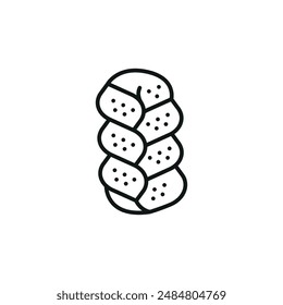 Challah icon. Simple challah icon for social media, app, and web design. Vector illustration