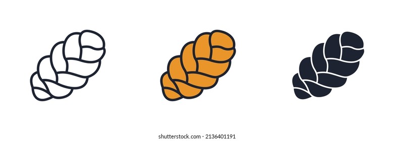 challah icon symbol template for graphic and web design collection logo vector illustration