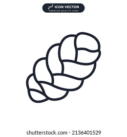 challah icon symbol template for graphic and web design collection logo vector illustration