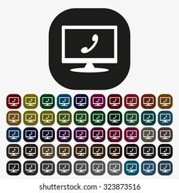 challenge, answer the call. icon. vector design