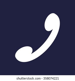 challenge, answer the call icon, vector illustration. Flat design style