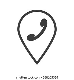 challenge, answer the call icon, vector illustration. Flat design style