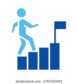 Desafío En Estilo Azul, Ilustración vectorial
