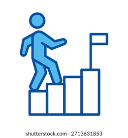 Desafío En Estilo Azul, Ilustración vectorial