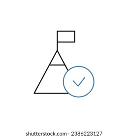 challenge concept line icon. Simple element illustration.challenge conversion concept outline symbol design.