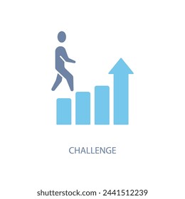 challenge concept line icon. Simple element illustration. challenge concept outline symbol design.