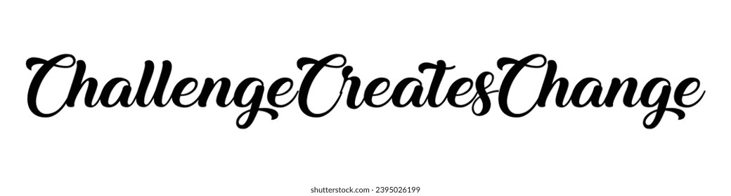 challenge creates change text on white background.
