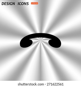 challenge, to end the call. icon. vector design