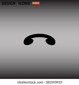 challenge, to end the call. icon. vector design