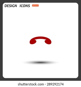 challenge, to end the call. icon. vector design