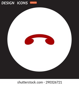 challenge, to end the call. icon. vector design