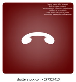 challenge, to end the call. icon. vector design