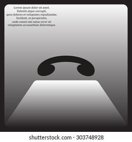 challenge, to end the call. icon. vector design