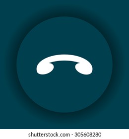 challenge, to end the call. icon. vector design