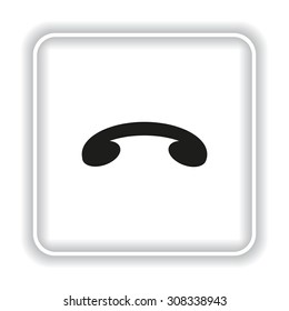 challenge, to end the call. icon. vector design