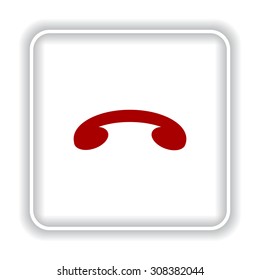 challenge, to end the call. icon. vector design