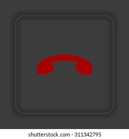 challenge, to end the call. icon. vector design