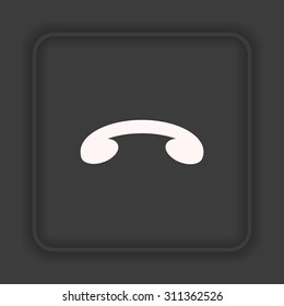 challenge, to end the call. icon. vector design