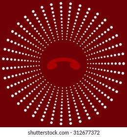 challenge, to end the call. icon. vector design