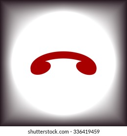 challenge, to end the call. icon. vector design