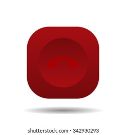 challenge, to end the call. icon. vector design