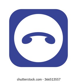 challenge, to end the call icon, vector illustration. Flat design style