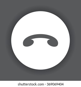 challenge, to end the call icon, vector illustration. Flat design style