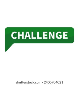 Challenge In Green Rectangle Shape For Marketing Advertising Business Marketing Information Social Media

