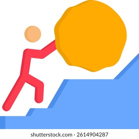 Challenge Icon Flat Vector Illustration
