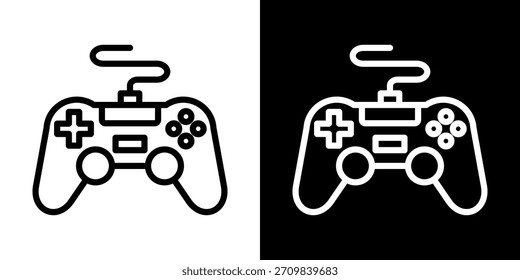Ícone De Desafio De Linha De Ilustração De Vetor De Estilo Preto E Branco
