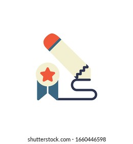 challenge icon. online learning icon. perfect for application, web, logo and presentation template. icon design flat style