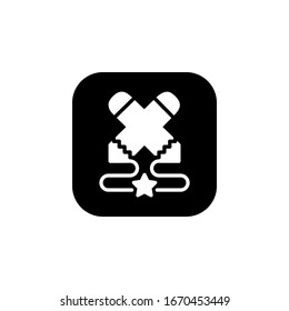 icono de desafío. Icono de Aprendizaje en línea. Perfecto para aplicaciones, web, logotipo y plantilla de presentación. diseño de iconos estilo redondeado sólido