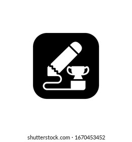 challenge icon. Online Learning icon. Perfect for application, web, logo and presentation template. icon design solid rounded style
