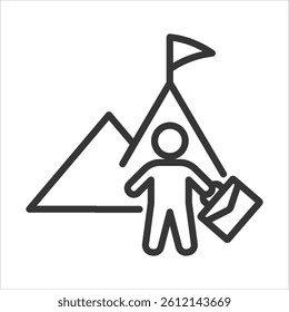 Challenge Icon Vector Illustration Outline