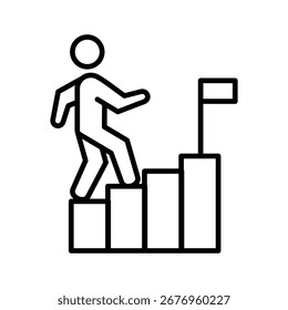 Iconos De Desafío En Contorno, Ilustración vectorial