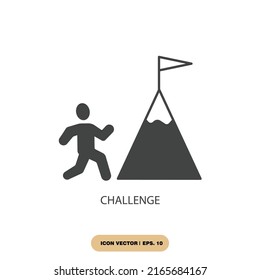 challenge icons  symbol vector elements for infographic web