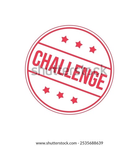 Challenge Letter Rubber Stamp Template