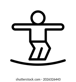 challenge line icon illustration vector graphic