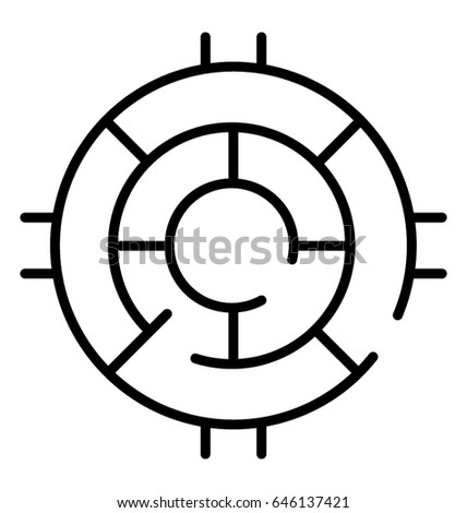 Challenge Line Vector Icon