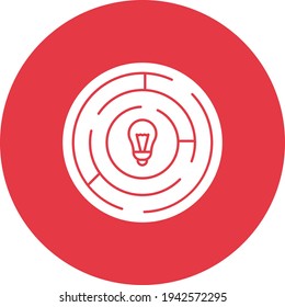 Challenge, maze, solution icon vector image. Can also be used for project management. Suitable for use on web apps, mobile apps and print media.