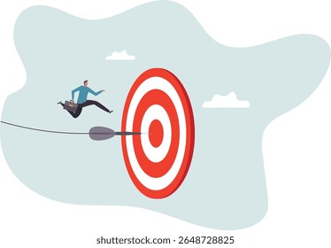 Challenge to overcome difficulty and achieve business target, risk management or strategy and skill to win and success.character for design.