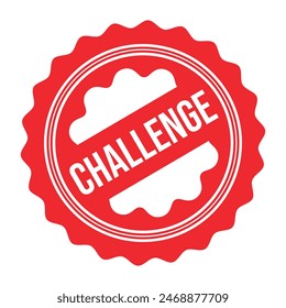 Challenge Rubber stamp Design vector 
