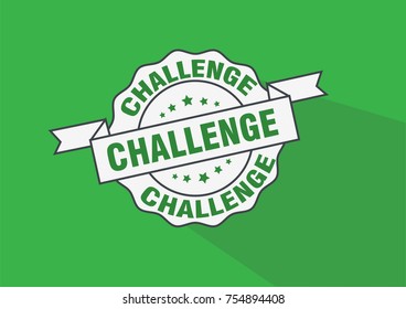Challenge rubber stamp icon