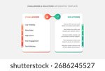 Challenge and Solution Comparison Table Business Infographic Template Deisgn
