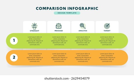 Challenge and Solution Comparison Table Business Infographic