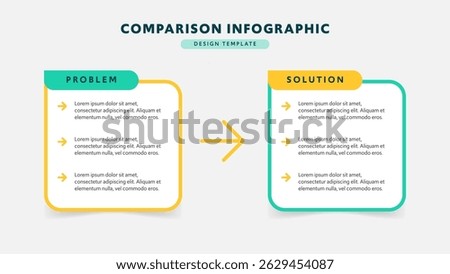 Challenge and Solution Comparison Table Business Infographic