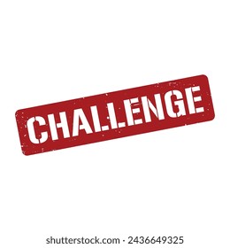 Challenge Stamp, Challenge Grunge Square Sign