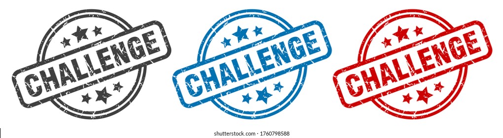 challenge stamp. challenge round isolated sign. challenge label set - Shutterstock ID 1760798588