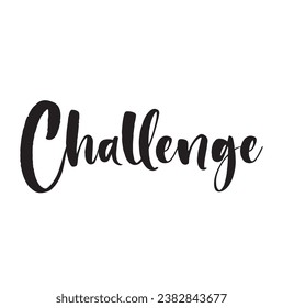 challenge text on white background.